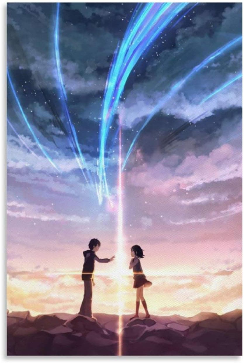 jianghui Your Name (2) Canvas Art Poster and Wall Art Picture Print Modern Family Bedroom Decor Posters 08 x 12inch (20x30cm) Unframe-style1