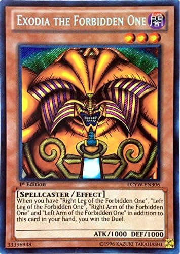 YU-GI-OH! - Exodia The Forbidden One (LCYW-EN306) - Legendary Collection 3: Yugi's World - 1st Edition - Secret Rare