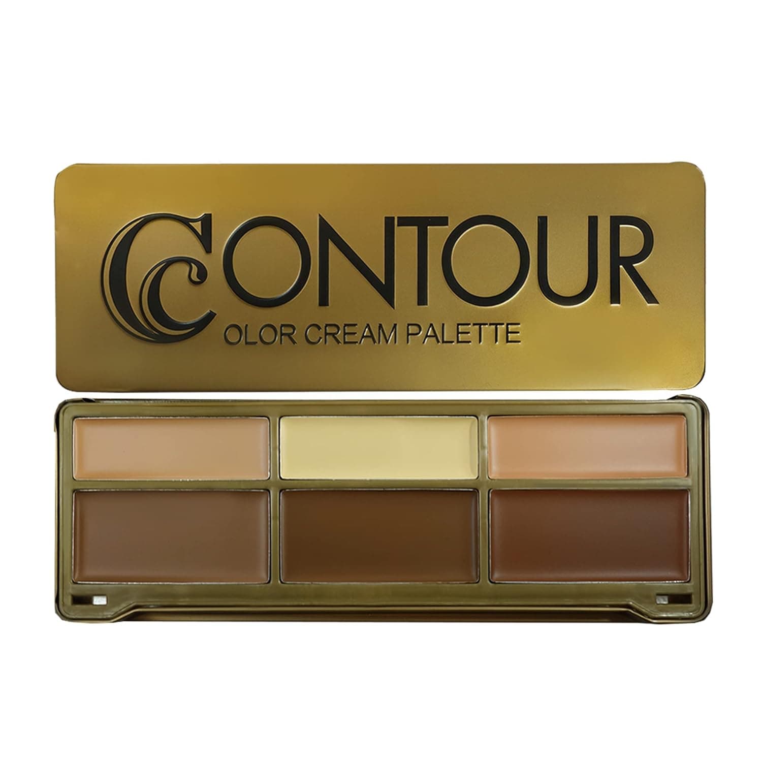 Ccolor Cosmetics - Contour Cream Palette, Easy-to-Blend, Full-Coverage, Highlighting Contour Palette, Professionally Formulated Contouring & Concealer Palette, Paraben & Cruelty-Free Makeup Palette