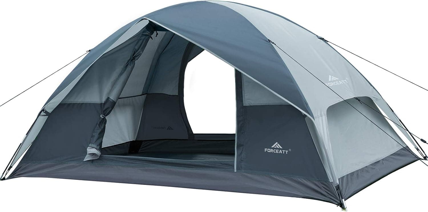 Forceatt Camping Tent for 2/4/6/8 Person, Lightweight & Waterproof Backpacking Tent with Removable Rain Fly for 4 Seasons, Portable Dome Cabin Tent Suitable for Family Gatherings, Hiking, Travel.