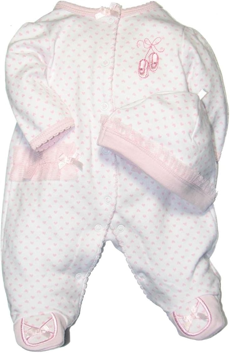 Little Me Prima Ballerina Footie Pajama Sleeper, Baby Girls (3 Months)