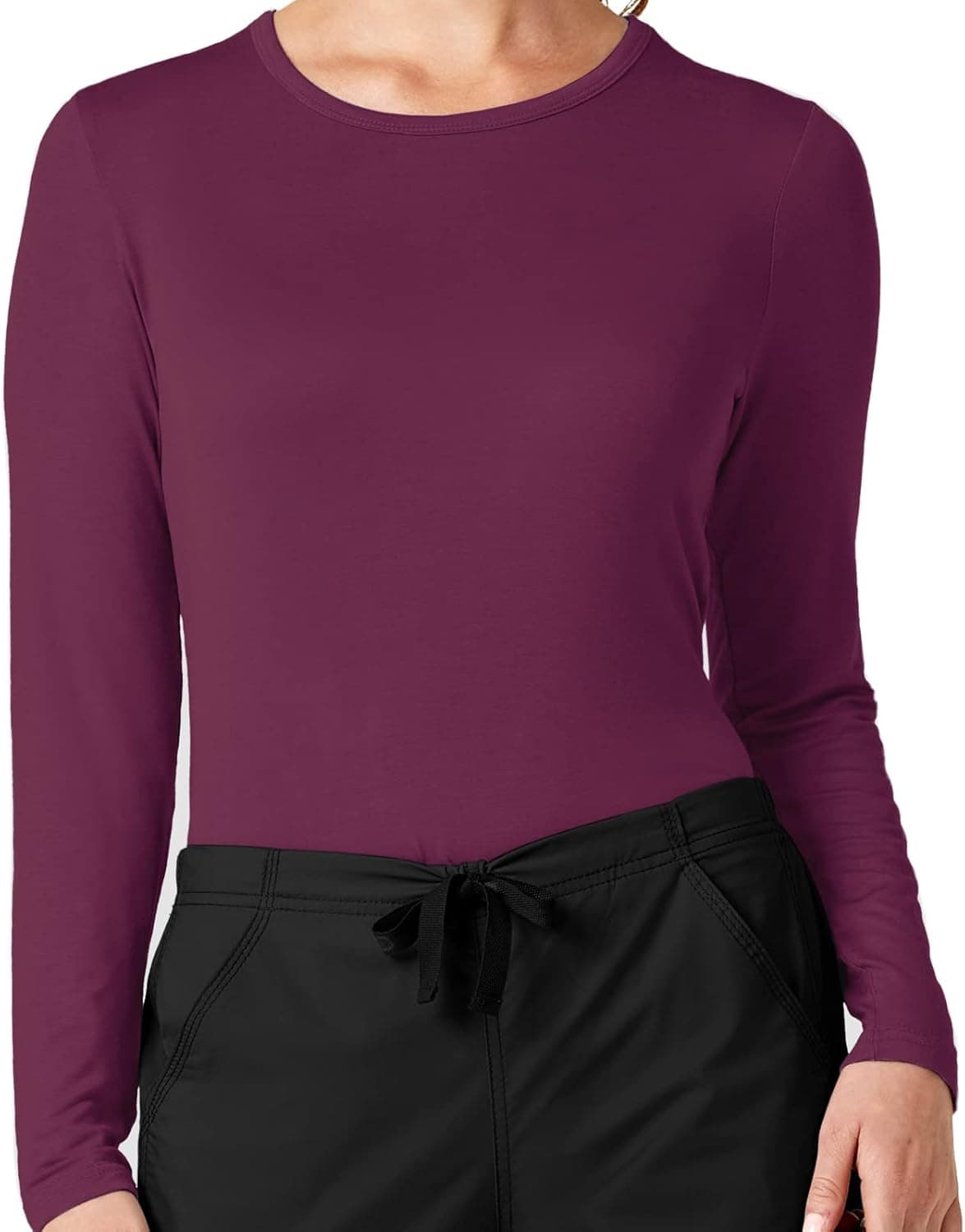WonderWink Women's Scrubs Silky Long-Sleeve T-Shirt