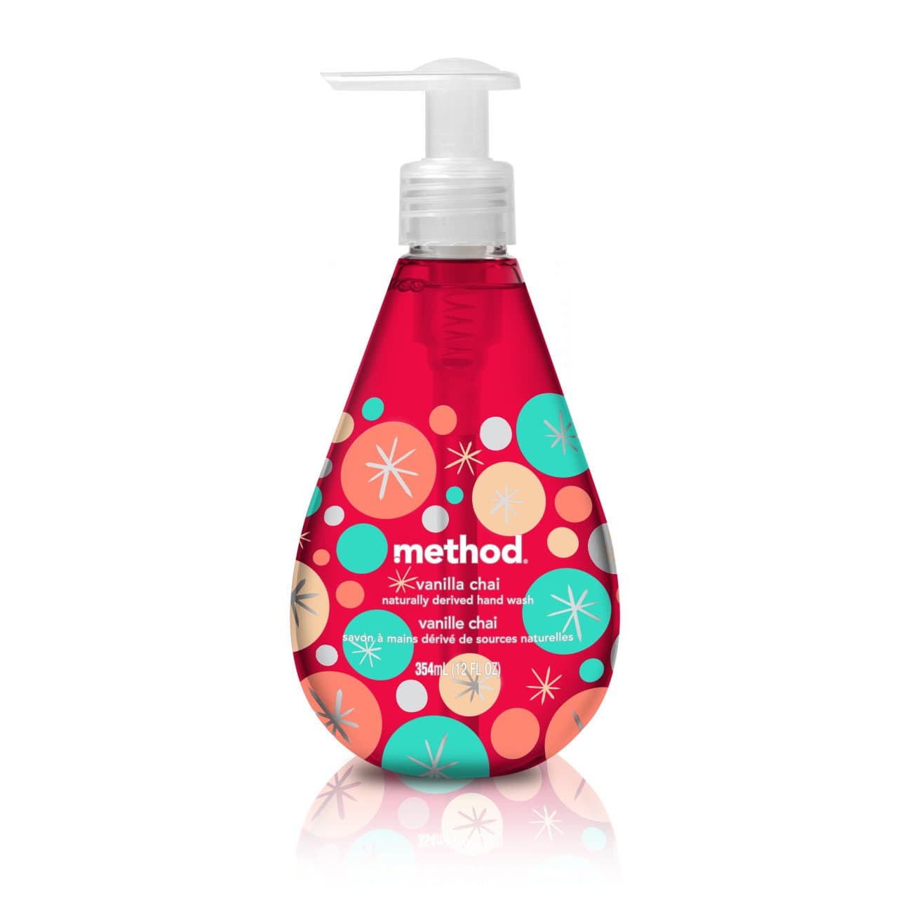 Method Gel Hand Soap, Vanilla Chai, 12 Ounce, Holiday Edition (6 Count)