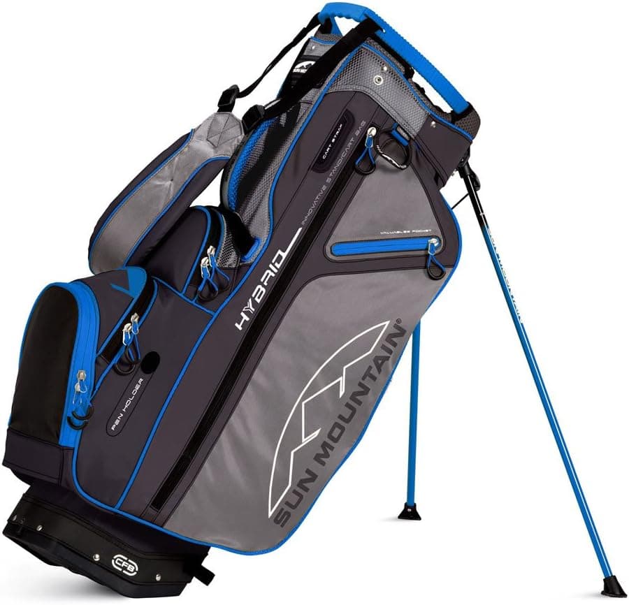 Sun Mountain Hybrid Carry Golf Bag, Shadow/Gray/Blue