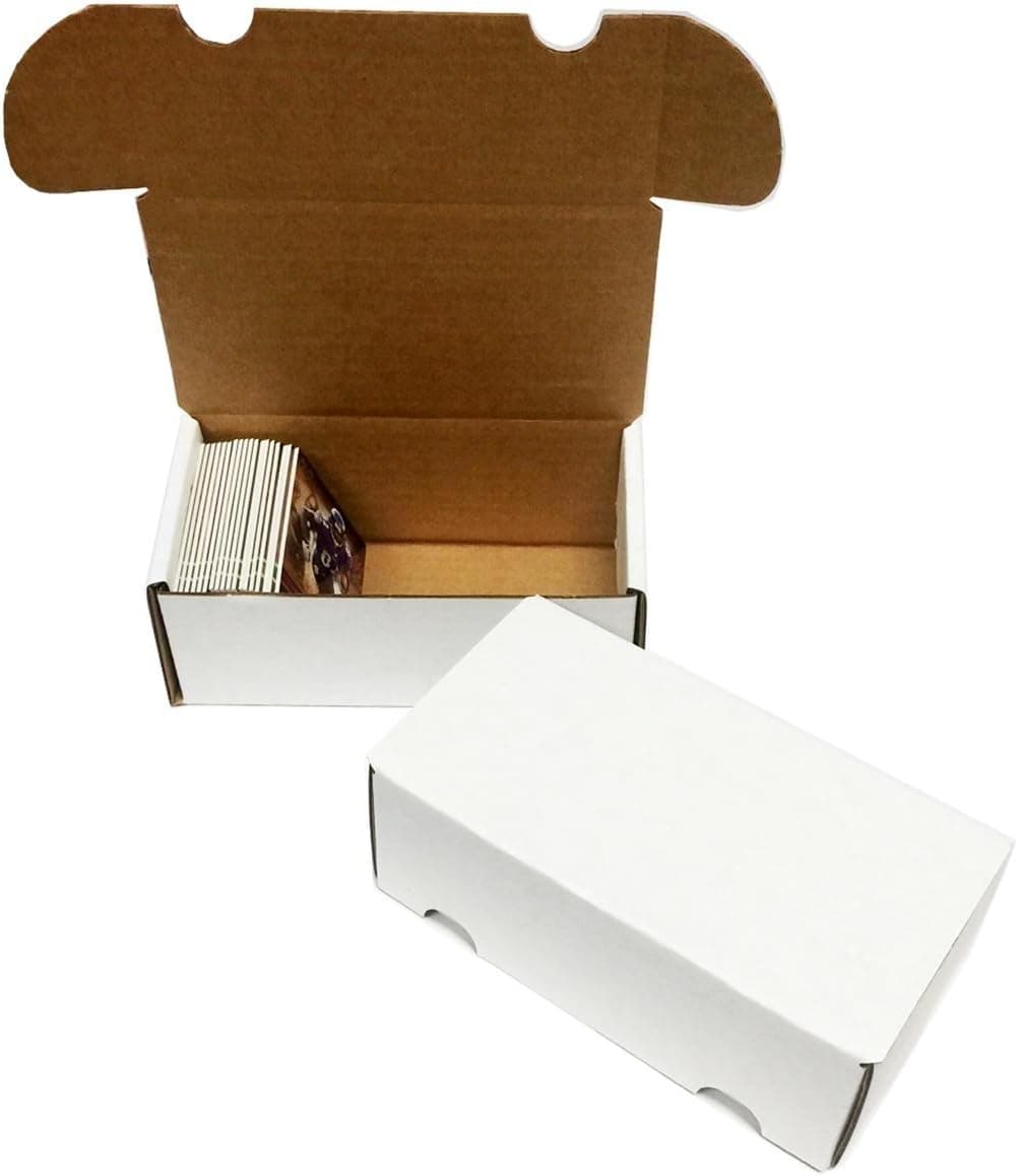(12) 300 Count Corrugated Cardboard Storage Boxes by Max Pro for Baseball, Football, Basketball, Hockey, Nascar, Sportscards, Gaming & Trading Cards Collecting Supplies