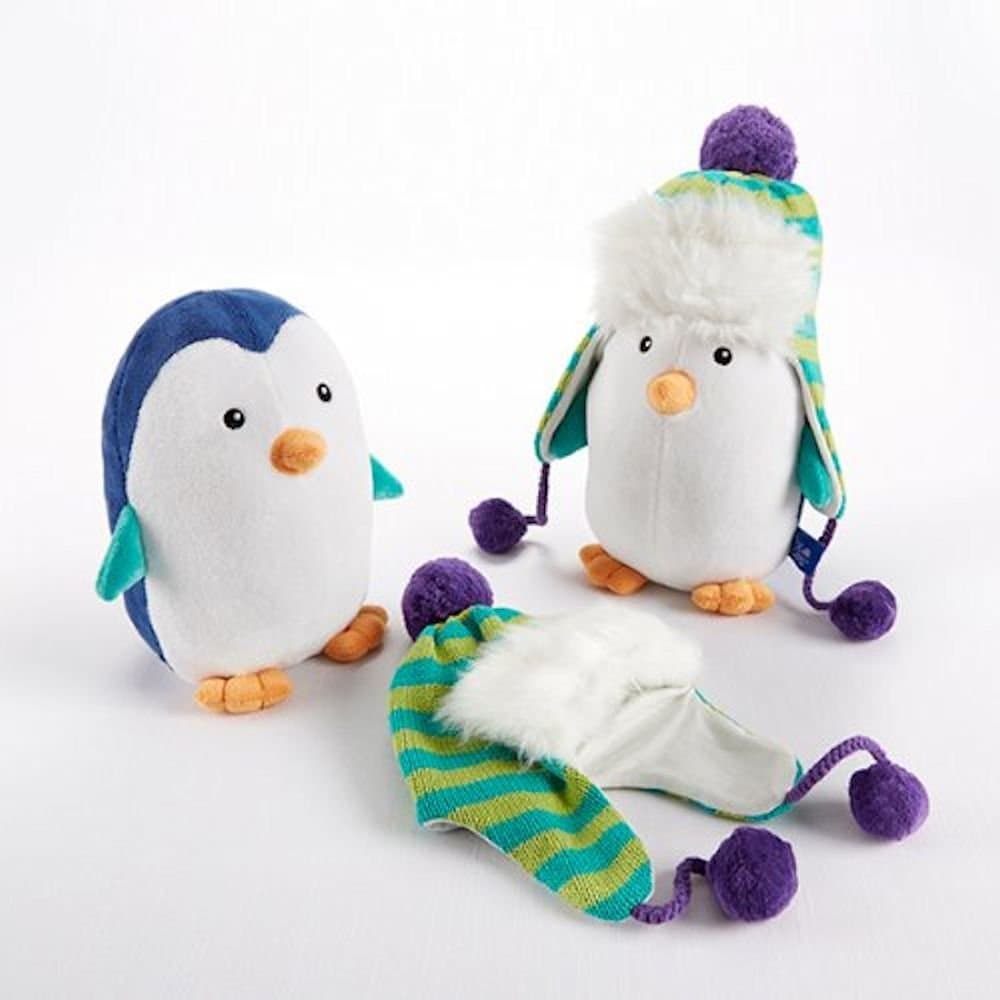 Baby Aspen Penguin Plush Toy and Hat Gift Set, Ice Caps (Discontinued by Manufacturer)