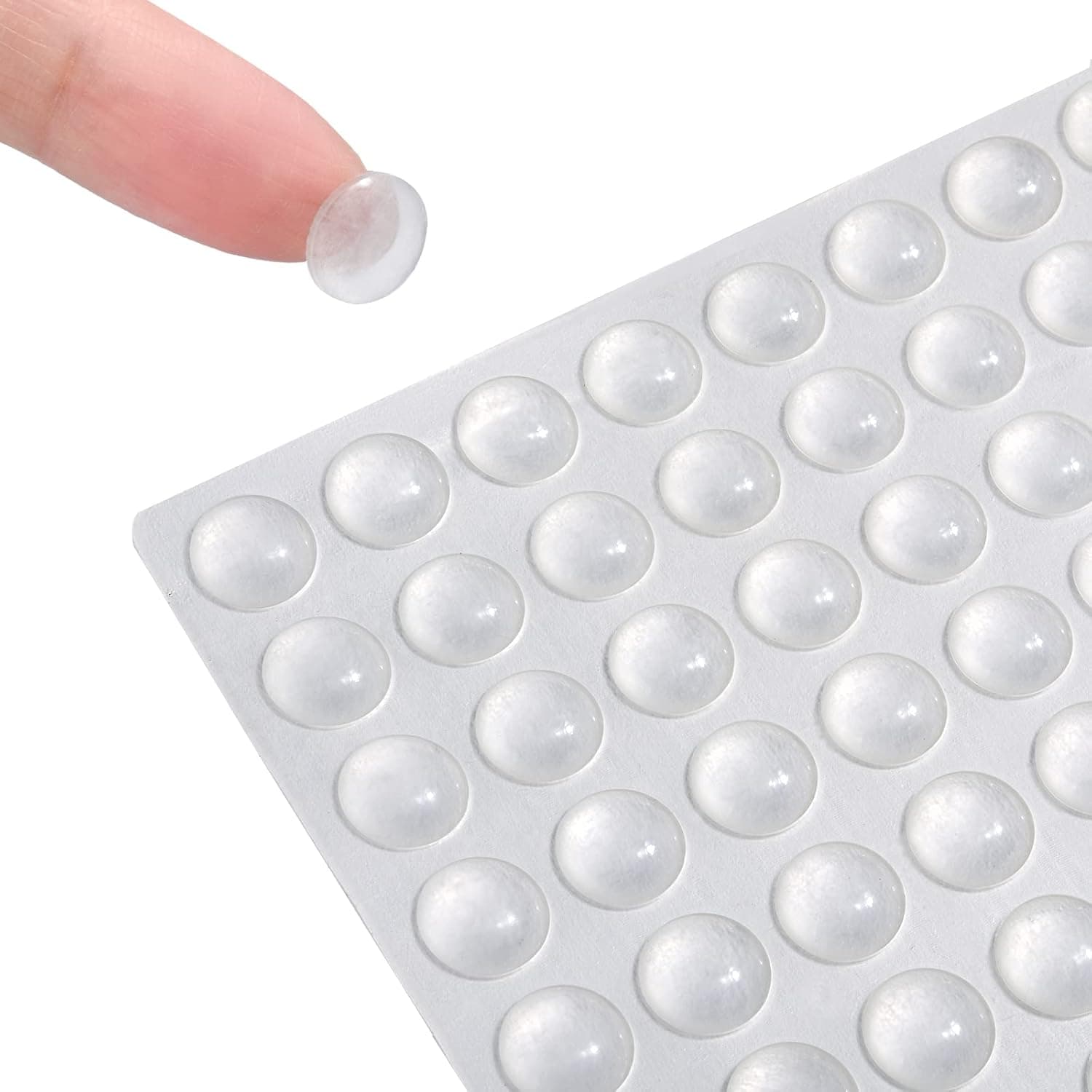 Cabinet Door Bumpers, 300 Pcs Self Adhesive Clear Cupboard Door Drawer Bumpers for Kitchen Cabinets Cutting Boards Picture Frames