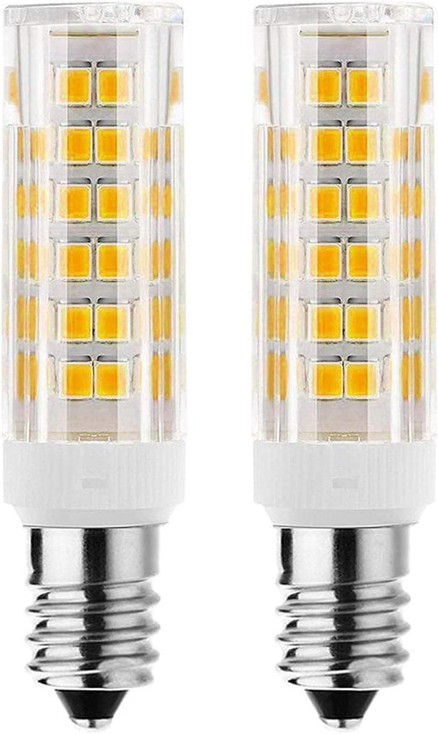 LED E11 Dimmable Light Bulb 6 Watts E11 JD Type LED 120V 50W Halogen Replacement Bulb for Under Counter Kitchen Lighting, Under-Cabinet Light (50W Warm White)