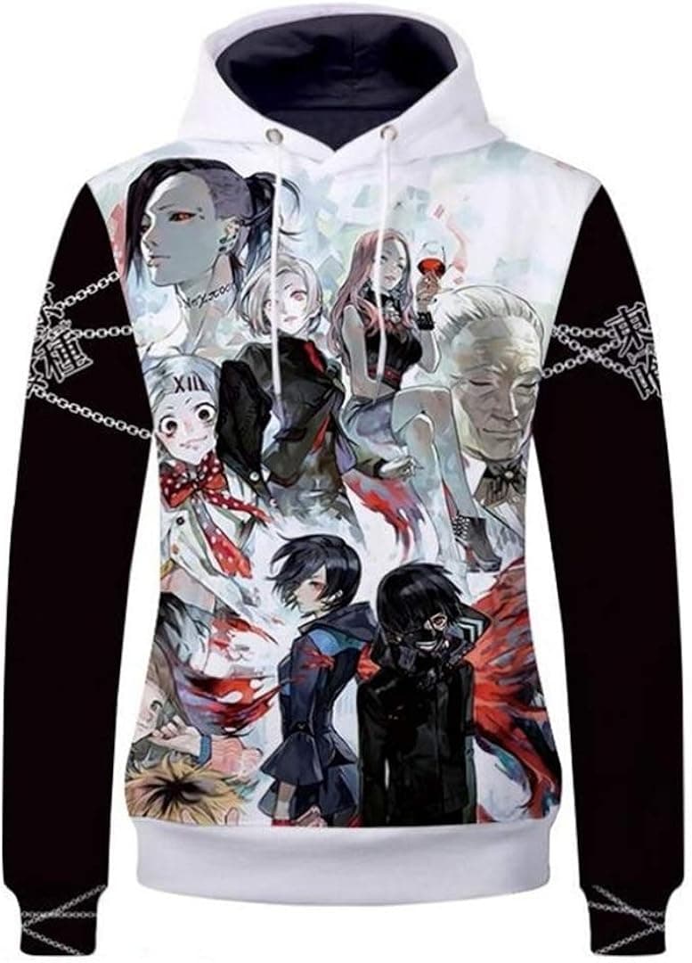 GO2COSY Anime Tokyo Ghoul Kaneki Ken Cosplay Jacket Sweatshirt Fleeces Costume Hoodie