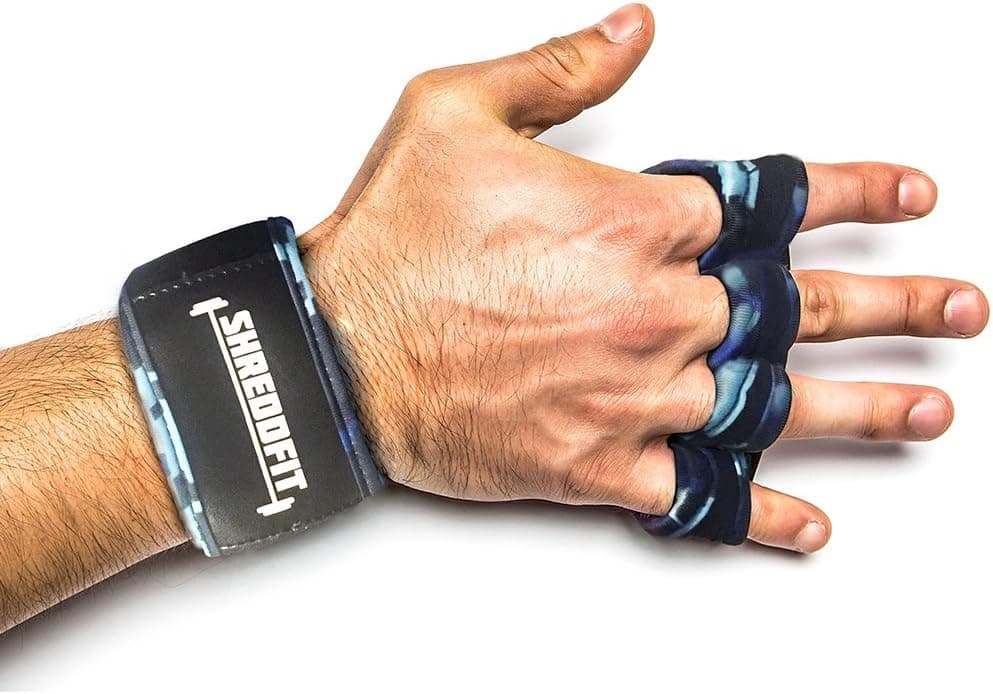 ShreddFit The Original 2in1 Cross Training Gloves with Wrist Wraps
