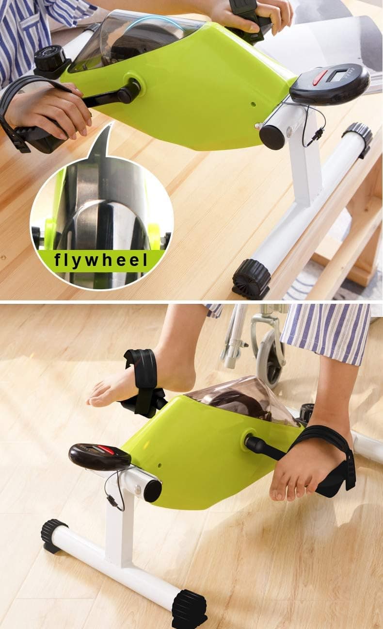 KONGDI Desk Exercise Bike Pedal Exerciser Bike Training Green