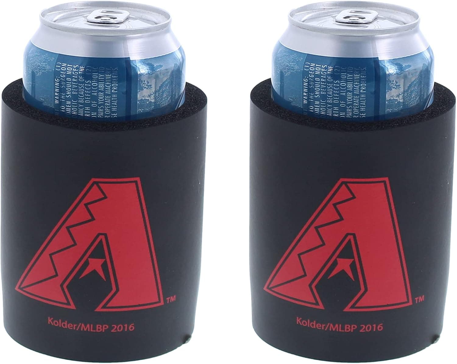 Kolder MLB Team Logo Baseball Woody Bat Can Cooler Holder - 2-Pack