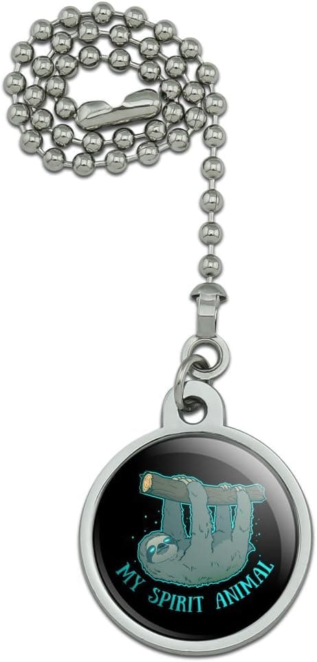 GRAPHICS & MORE My Spirit Animal is a Sloth Ceiling Fan and Light Pull Chain