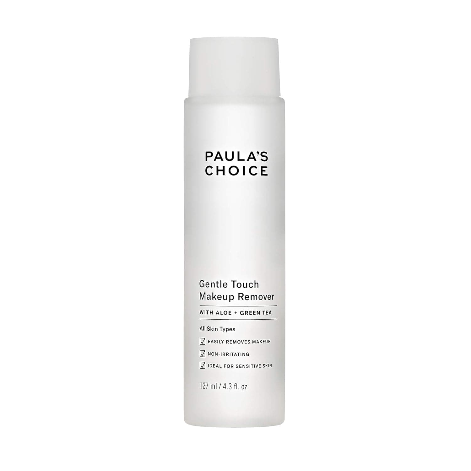 Paula's Choice Gentle Touch Oil Free Waterproof Makeup Remover, Aloe & Green Tea, Non-Irritating, 4.3 Ounce