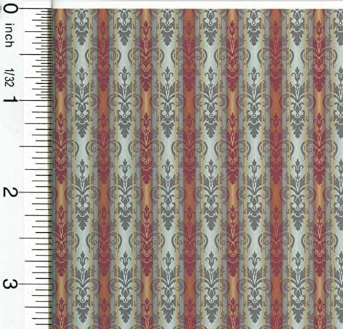 Brodnax Prints Dollhouse Miniature Victorian Iris Wallpaper