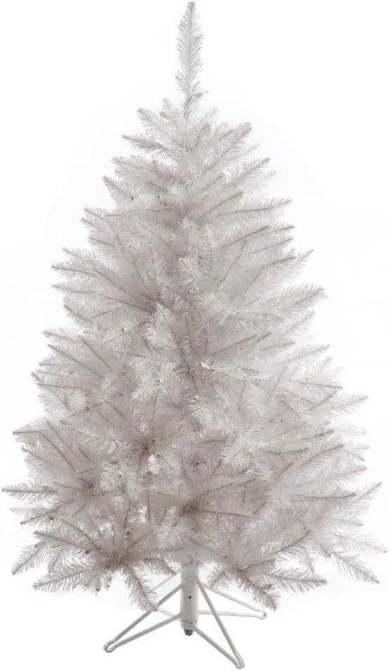 Vickerman Sparkle White Spruce Tree with 421 Tips, 4.5-Feet by 36-Inch (A104145)