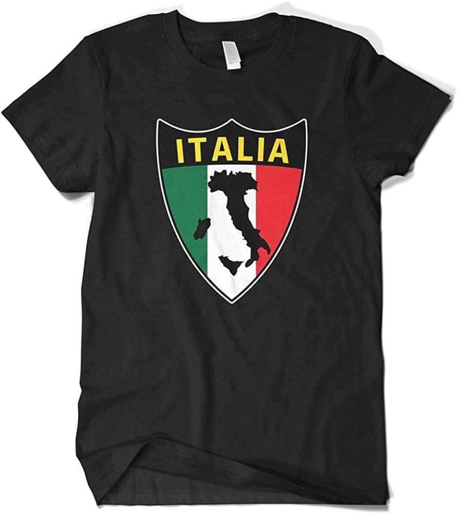 Cybertela Men's Italian Italy Italia Shield Flag T-Shirt