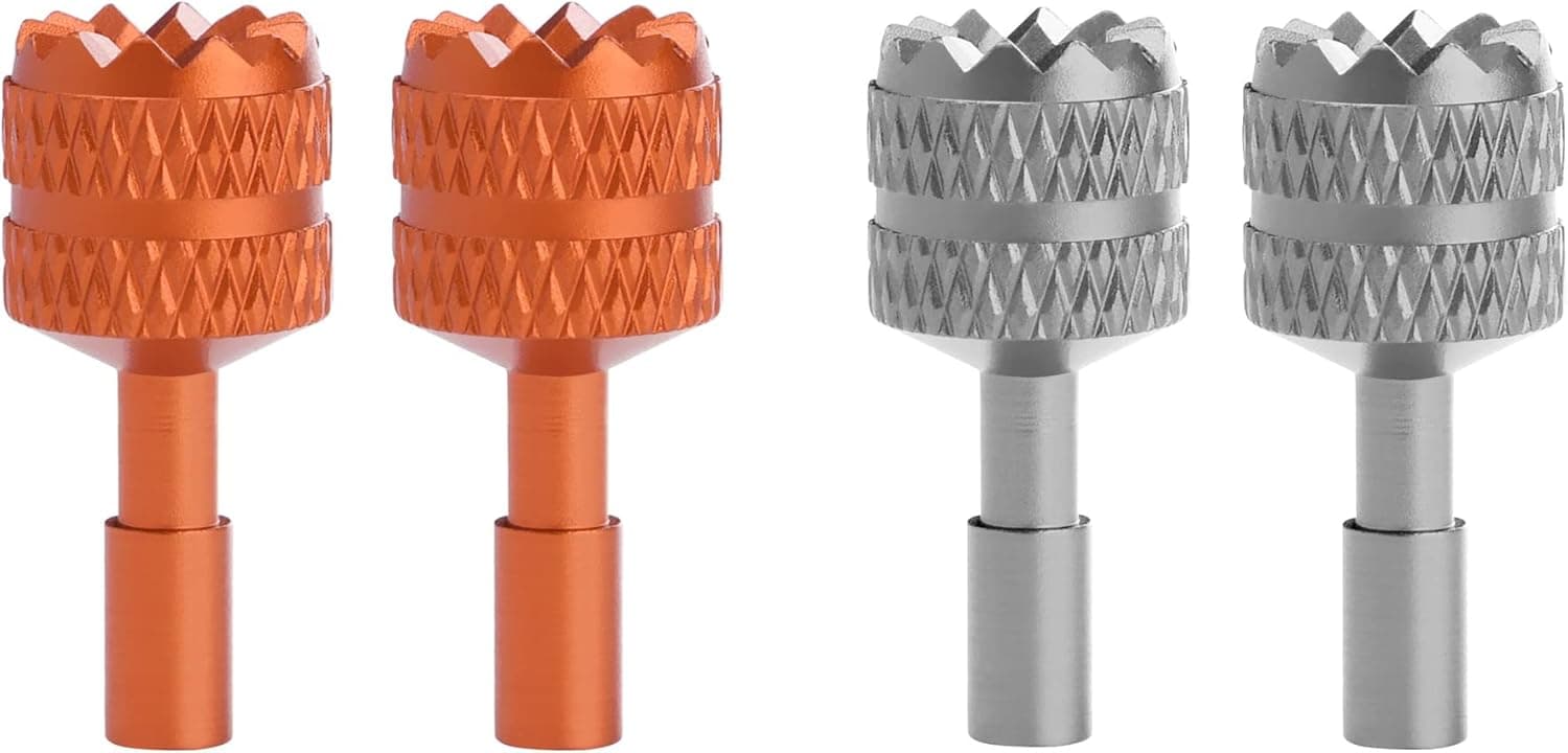 Mini 3 Pro/Mini 3 Sticks for DJI RC, Aircraft aluminum Alloy Controller Thumb oystick/Rocker Replacement Parts for DJI Mini 3 Pro/Mini 3 Accessories (Orange & Silver)