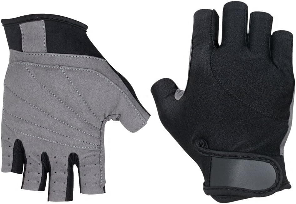 Cycling Gloves - Half Finger Unisex Bicycle Gloves for Biking, Outdoor Bicycle Riding with Microfibre Gel Pad Secure Grip & Breathable Short/Open Fingers