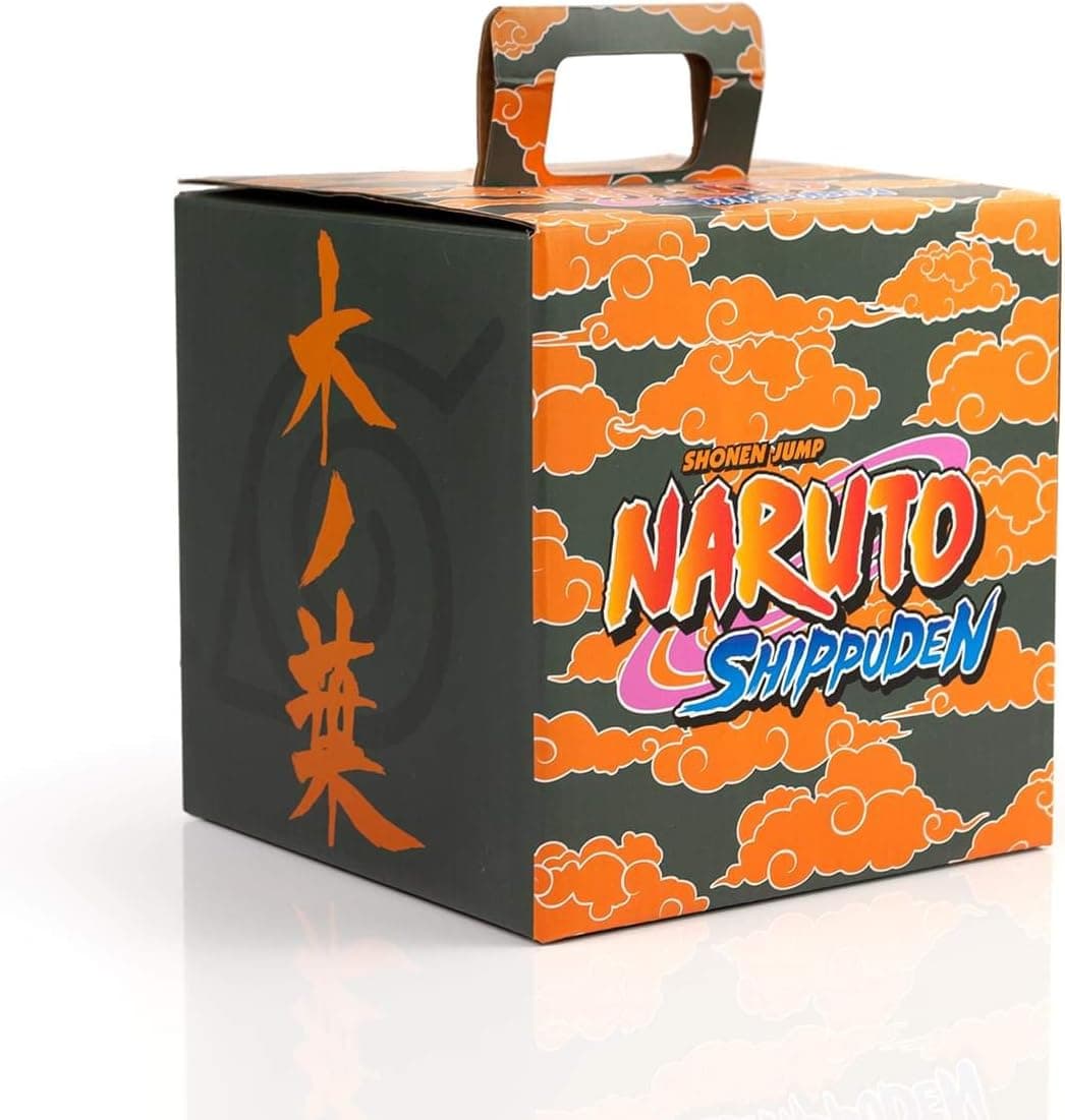 JUST FUNKY Naruto Shippuden Konoha Collectors Looksee Box | Mystery Box Collectors Items | Naruto Toys and Accessories | Fun Geeky Gift Box | 5 Themed Toy Collectibles