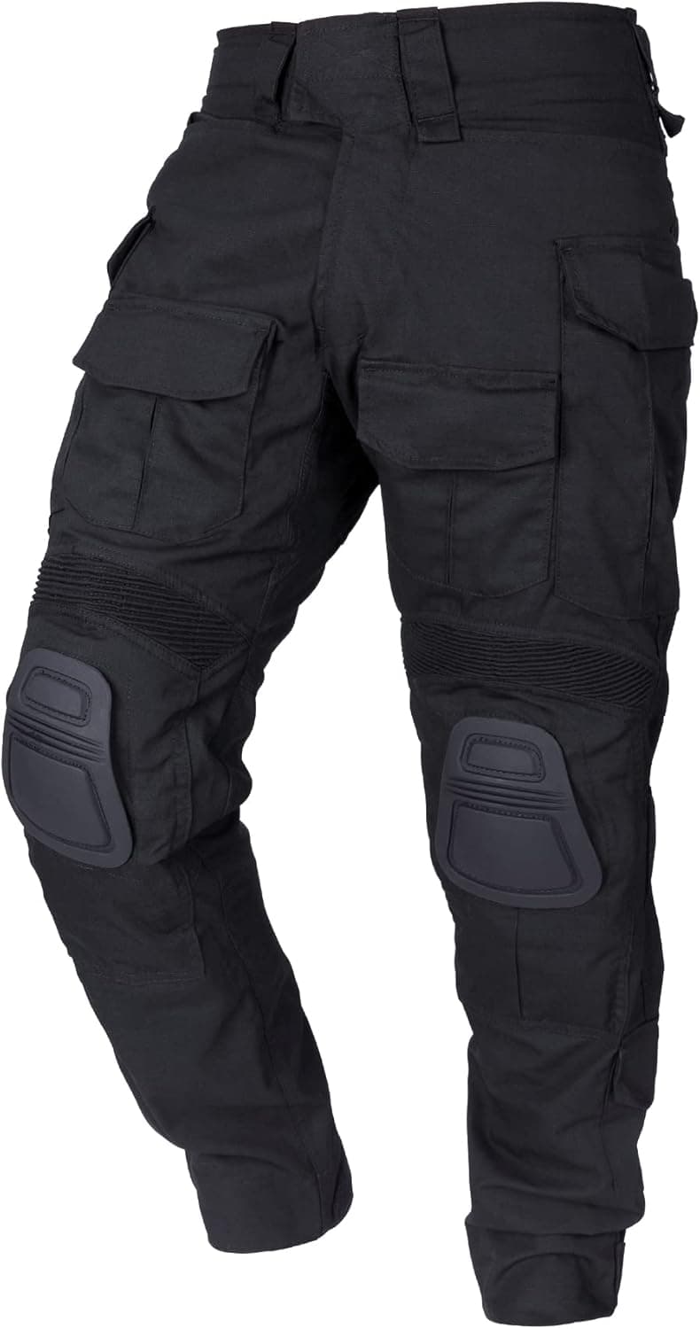 IDOGEAR Men G3 Combat Pants Multicam Camouflage with Knee Pads Airsoft Hunting Paintball Tactical Outdoor Trousers