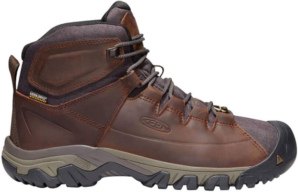 KEEN Targhee II Botas de Senderismo Impermeables para Hombre, Cocoa/Mulch, 13 US