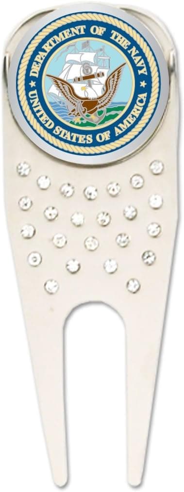 CMC Golf U.S. Navy Bling Z Divot Repair Tool