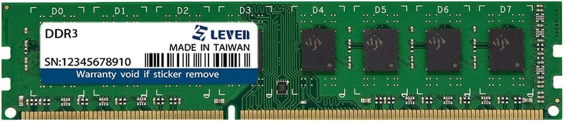 LEVEN DDR2 2GB (1x2GB) 800MHz PC6400 Unbuffered Non-ECC UDIMM 240 Pin PC Computer Desktop Memory Module Ram Upgrade- (JR2U800172208-2M)