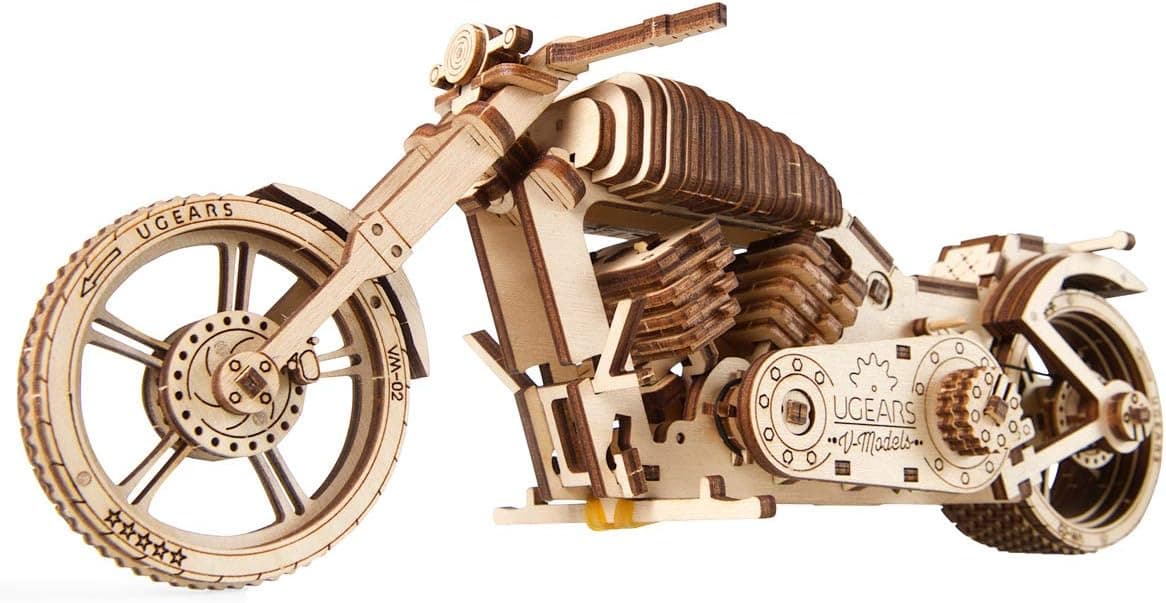 S.T.E.A.M. Line Toys UGears Models 3-D Wooden Puzzle - Mechanical Bike VM-02