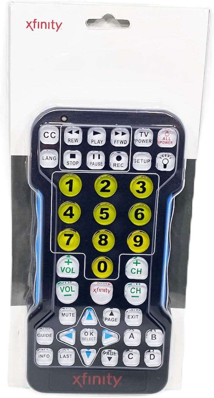XFINITY Large Button Remote Control-Control all XFINITY & Comcast Set-Top Boxes-HUGE!