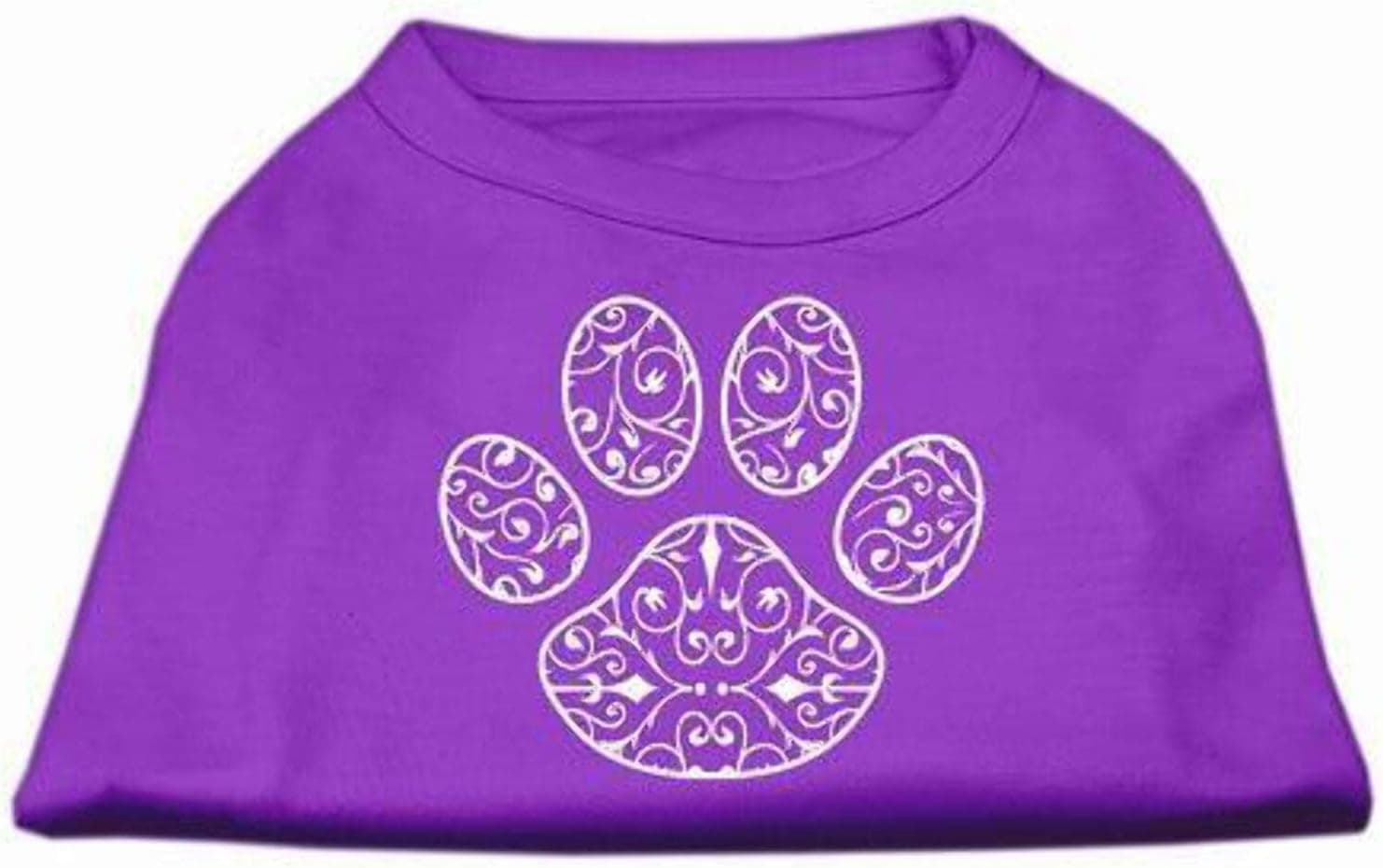 Mirage Pet Products Henna Paw Screen Print Shirt, 3X-Large, Purple