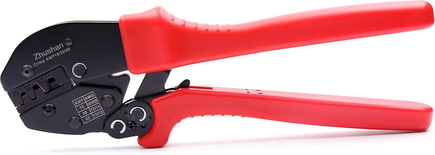 Zhushan Powerpole Crimper , Powerpole Crimping Tool for 15/30/45 Amp Power Connectors and Battery Modular Terminals Connectors