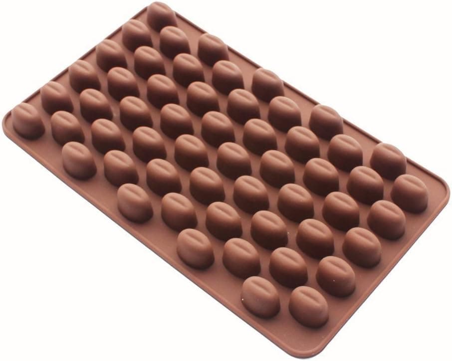 Coolrunner 55 Mini Coffee Bean Silicone Mold Bakeware Baking Chocolate Pastry Decoration Ice Candy Butter Jello Making Homemade Mould