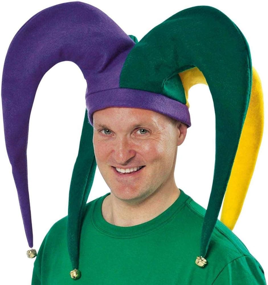 Mardi Gras Giant Jester Adult Hat
