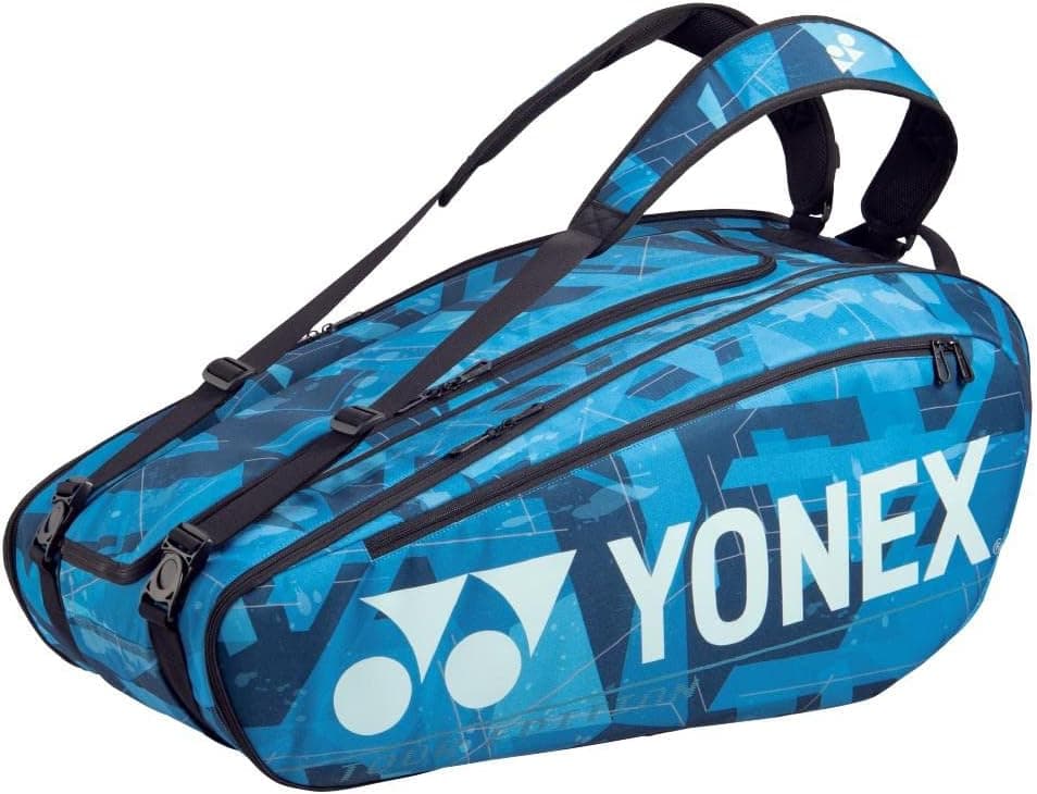 YONEX 92029 (Water Blue) (9 Pack) Pro Tennis Badminton Racket Bag