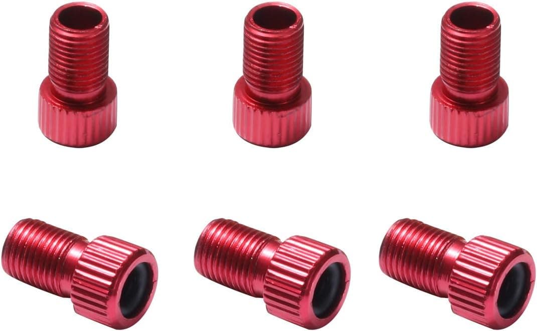 Dymoece Bicycle Tire Valve Adapter Bike Valve Converter Presta to Schrader