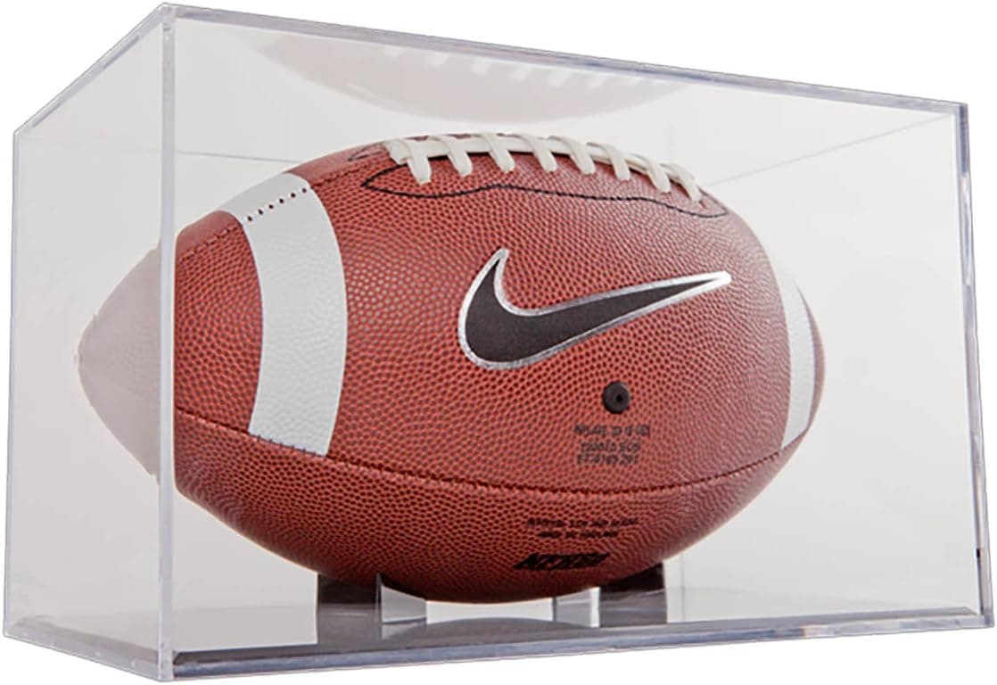 THE ORIGINAL BALLQUBE Grandstand Football Display with Black Base