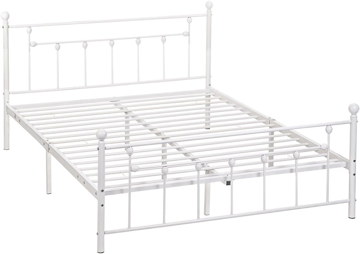 BestMassage Metal Bed Fram Mattress Foundation with Slat Support,King