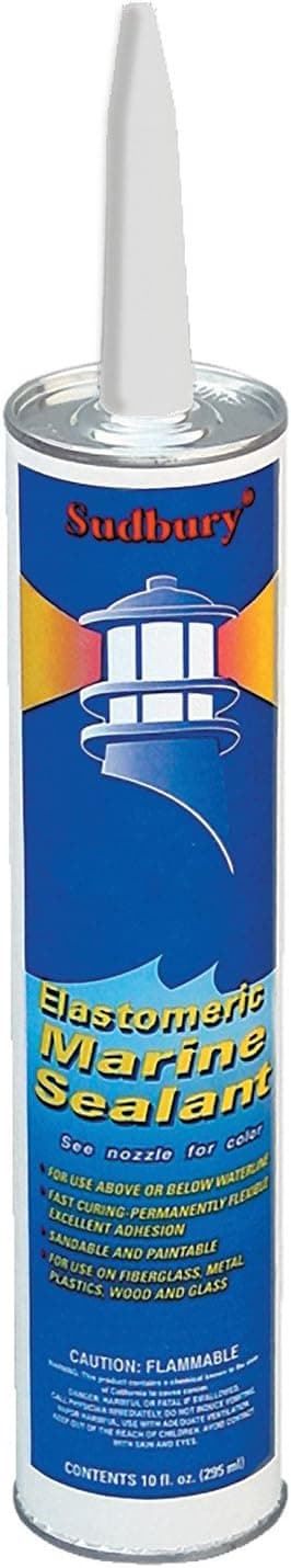 Sudbury 301 Elastomeric Marine Sealant, 10-Ounce, Clear