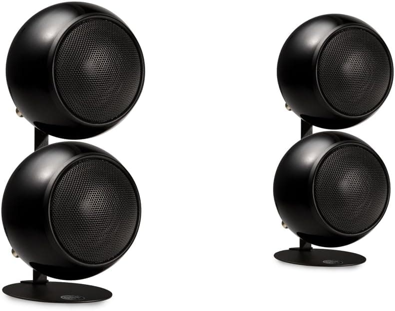 Orb Audio Mod2X QuickPack - Satellite Speakers and Desk Stand, Metallic Black Gloss