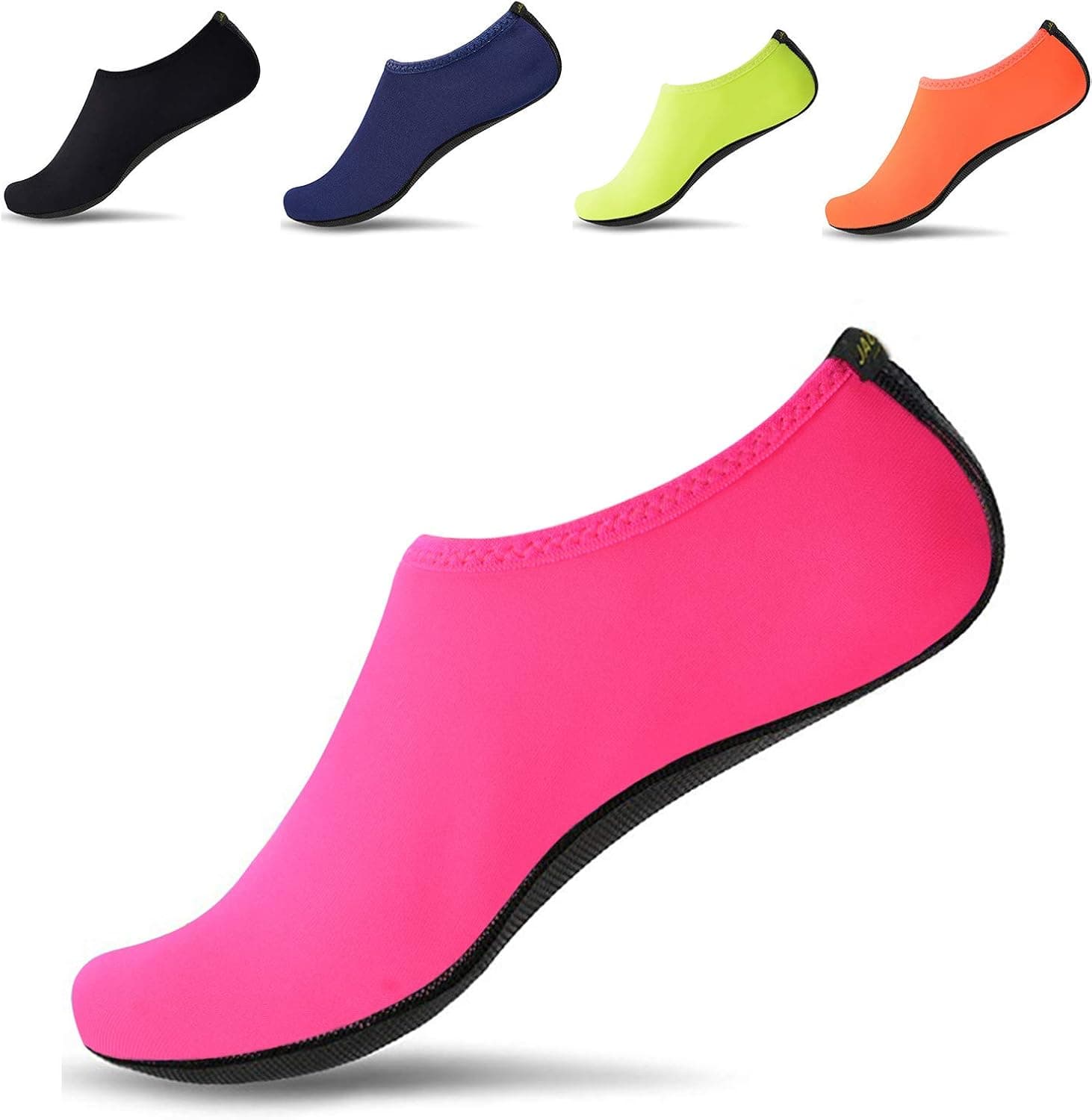 JACKSHIBO Water Shoes for Women Men Quick-Dry Aqua Water Socks Barefoot Shoes for Cruise Essentials Swiming Beach Pool Yoga Surf