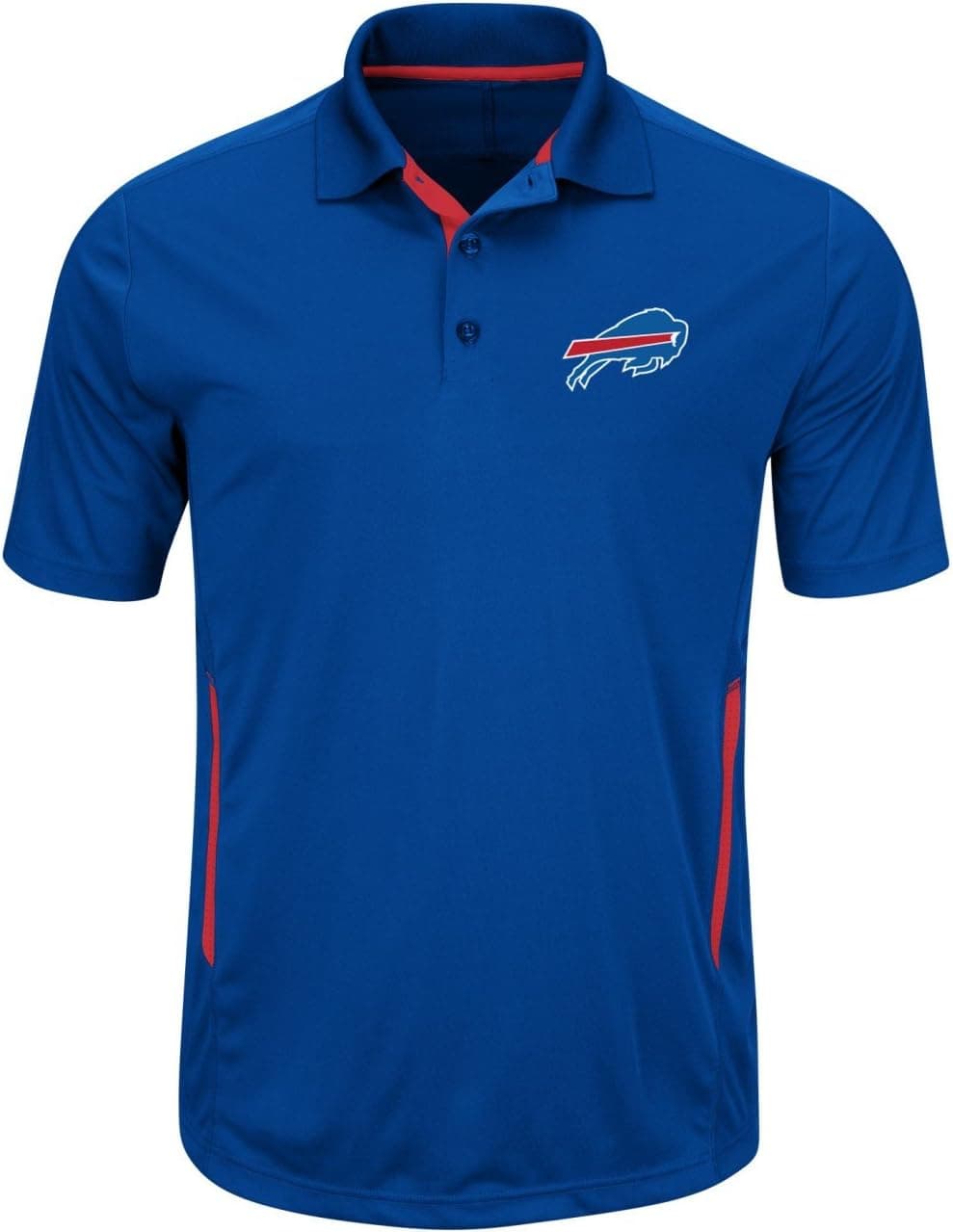 Majestic Buffalo Bills Mens Royal Field Classic II Synthetic Polo Shirt