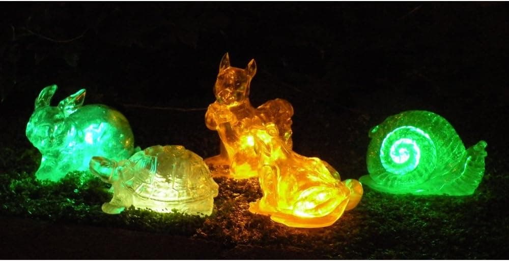 Solar Changing Color Assorted Animal (Set of 5)