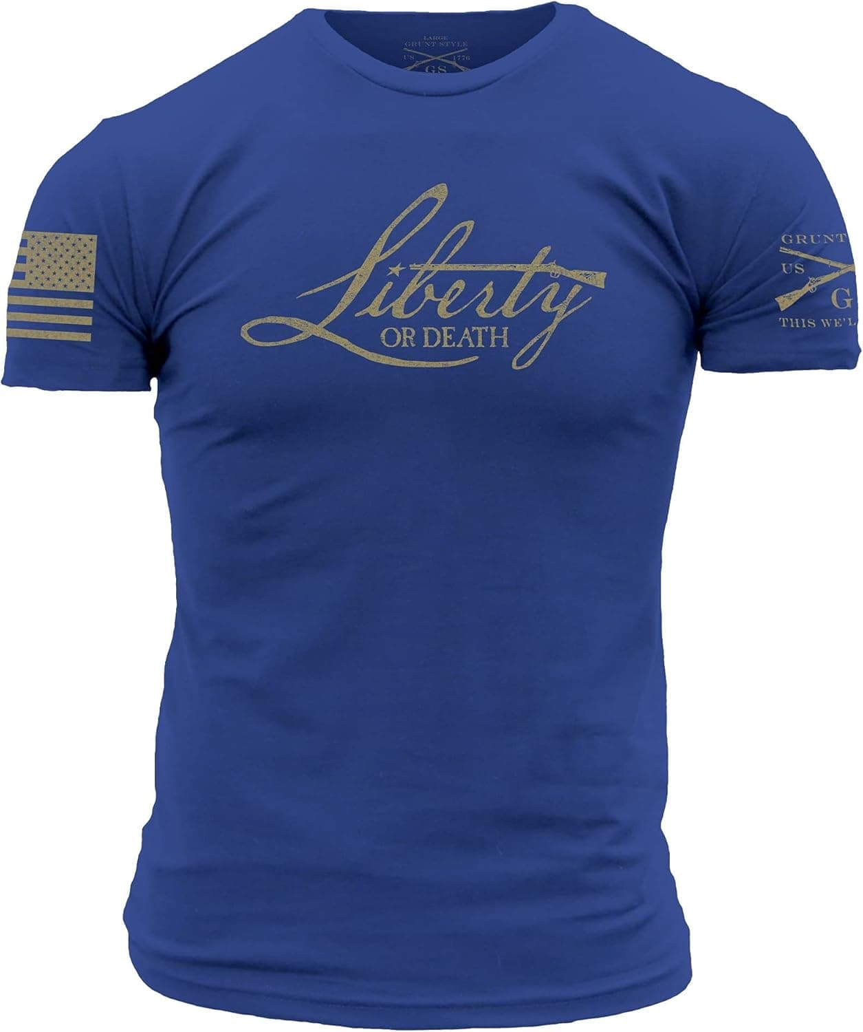 Grunt Style Liberty Or Death 2.0 Men's T-Shirt