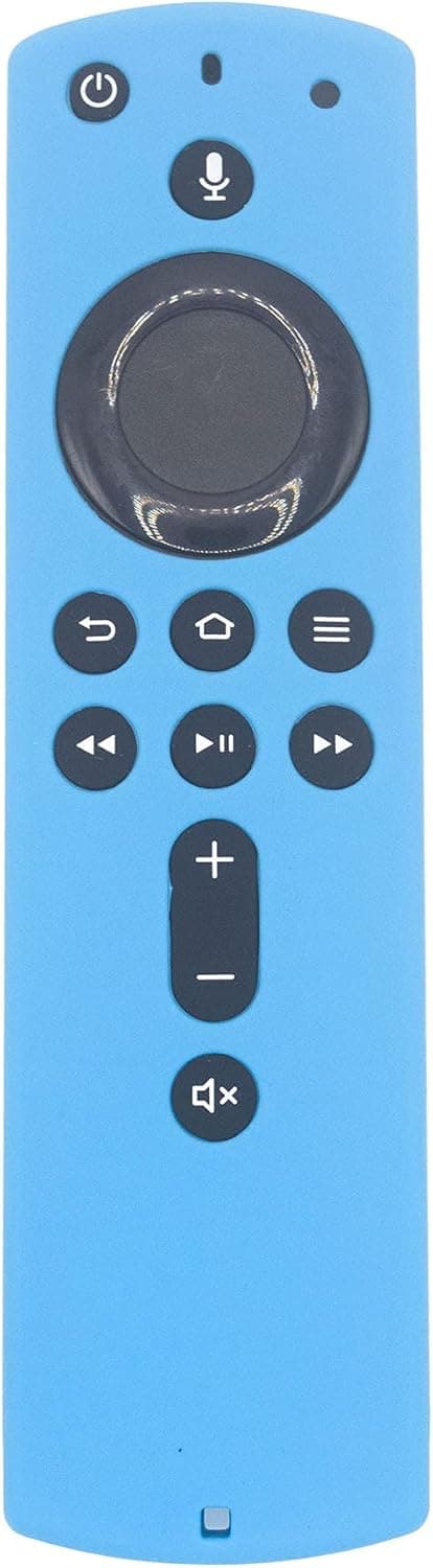 Replacement Voice Remote L5B83H Works for Amazon Fire TV Stick 4K 1st-Gen 2018 E9L29Y Fire TV 3rd-Gen Pendant 2017 LDC9WZ Fire TV Cube 2019 EX69VW A78V3N 2AN7U-5463 (1pcs Free Silicon Case Blue)