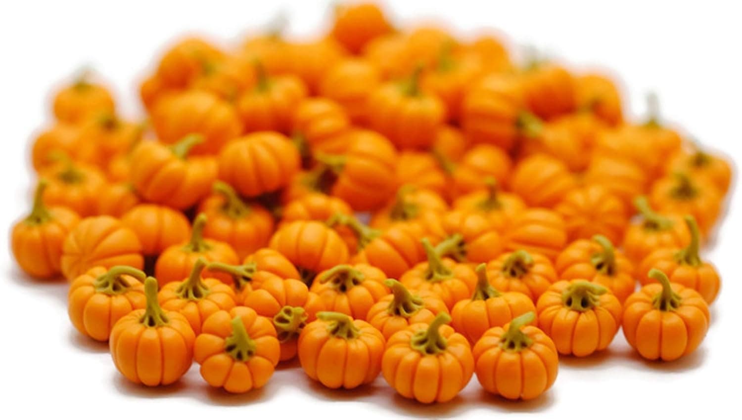 20 Psc ฺFake Fruit Artificial Mini Pumpkins Halloween 1.0 cm Dollhouse Miniatures Food Kitchen by Cool Price