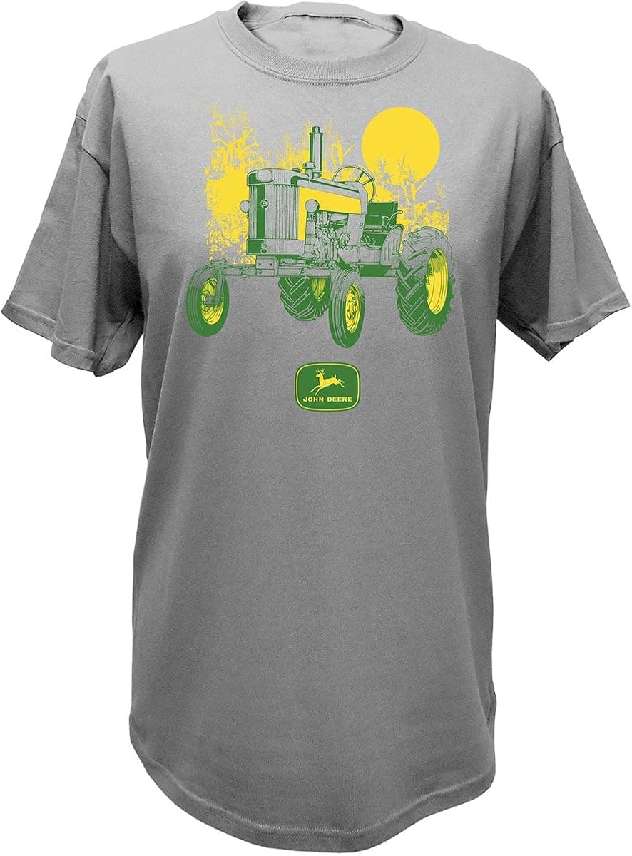 John Deere USA and Canada Farm State Pride Short Sleeve T-Shirt State Outline Graphic Tee