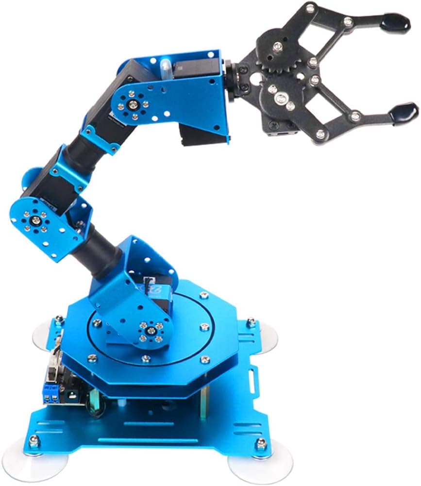 LewanSoul Robotic xArm 6DOF Full Metal Programmable Arm with Feedback of Servo Parameter, Wireless/Wired Mouse Control, Mobile Phone Programming