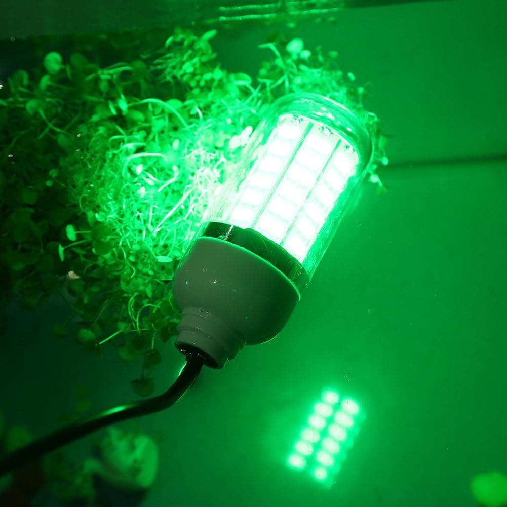 LED Underwater Night Fishing Light, 12V 15W Lure Bait Finder Night Submersible Deep Drop Light, 5M Cable (Style : 108LED Beads)