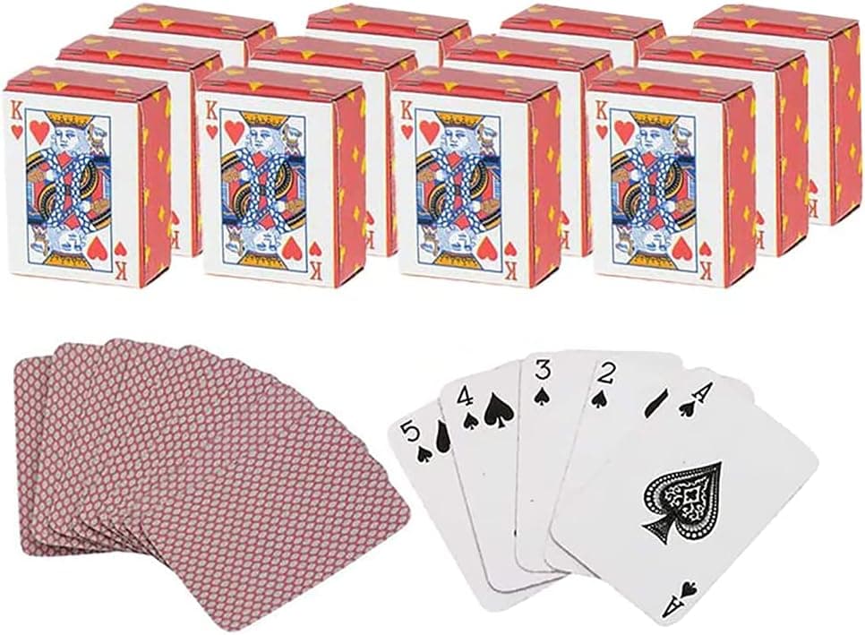 Mini Playing Cards Deck (12-Pack)